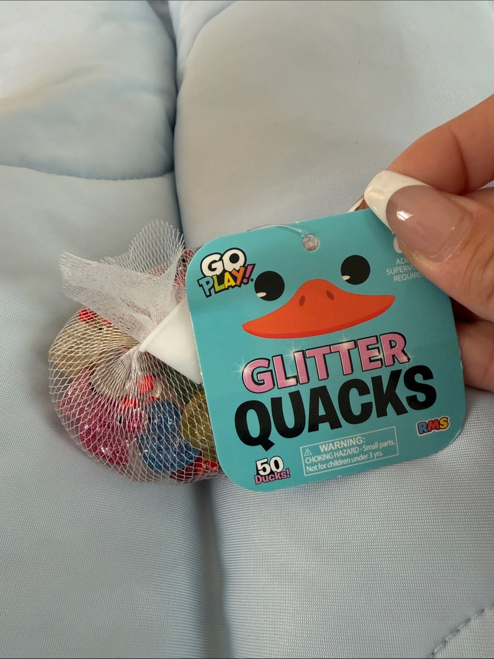 Glitter Mini  Quacks Duck Toy Set of 50 ducks